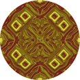 thumbnail image 1 of Ahgly Company Machine Washable Indoor Round Transitional Tomato Red Area Rugs, 3' Round, 1 of 7