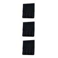 thumbnail image 1 of Langgg Extension Strap Bra Extenders 3 Rows 4 Hook Elastic Lingerie Intimates black 3Set, 1 of 6
