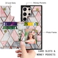 thumbnail image 7 of Galaxy S24 Ultra Plus Case, Tekcoo Galaxy S24 Ultra Wallet Case, PU Leather ID Cash Credit Card Holder Slots Magnetic Closure Kickstand Flip Slim Cover for Samsung S23 Ultra 5G [Marble], 7 of 7