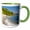 Green/White, variant on 3drose, British Virgin Islands, Peter Island, White Bay Beach-ca10 Tdr0023 - Trish Drury, 11oz Magic Transforming Mug