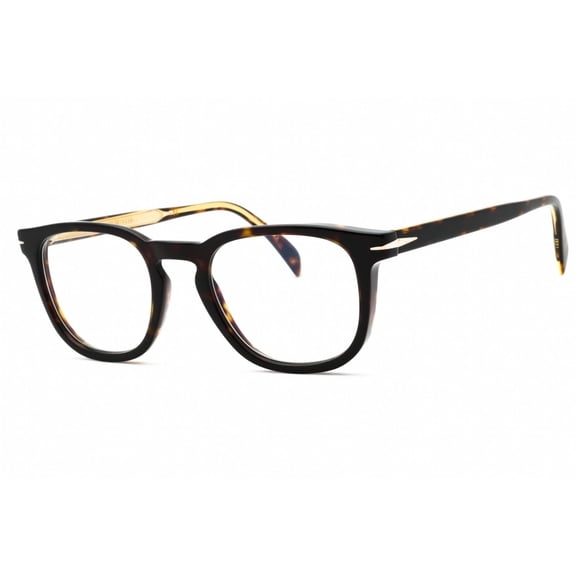David Beckham DB 7022/BB 0086 00 Men's Havana Plastic Eyeglasses