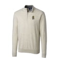 thumbnail image 2 of Men's Cutter & Buck Oatmeal Wichita State Shockers Lakemont Tri-Blend Big & Tall Quarter-Zip Pullover Sweater, 2 of 3