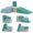 Blue/Green, variant on Qaba Climbing Toys for Toddlers, Soft Foam Climbing Blocks, Blue/Green
