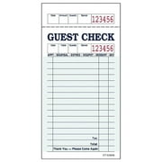 Guest Check Book 1 Part Green 16 Line, 60G |100 checks per book | 50 Books