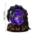 thumbnail image 2 of Clearance Halloween Crystal Ball Decoration, Resin Horror Ball with Ghost Skull Patterns, Spooky Tabletop Decor for Porch Yard Window Party Haunted House, 2 of 5