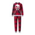 thumbnail image 5 of Gureui Matching Family Christmas Tracksuits,Bear Print Plaid Pullover Hoodie Sweatshirt and Casual Sweatpants for Adult/Kids/Baby, 5 of 6