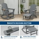 thumbnail image 5 of Yeshouse  Sillas Adirondack plegables, mecedora de exterior de HDPE resistente a la intemperie con otomana retráctil, asientos Adirondack para patio, terraza o espacios al aire libre, 5 of 8
