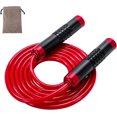 thumbnail image 1 of Weighted Jump Rope for Women, Men, Heavy Duty Jump Rope with Adjustable Thick PVC Rope, Ball Bearing Aluminum Alloy Non-slip Handles, Great for Crossf, 1 of 5