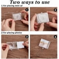 thumbnail image 3 of 12 juegos de mini llaveros de álbum en blanco, funda transparente para álbum, kits de llavero, pequeño marco de fotos de plástico, joya, llavero, soporte para disco, colgante, 3 of 5