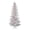 White, variant on Vickerman 12' Flocked White Slim Artificial Christmas Tree, Warm White LED Lights