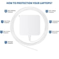 thumbnail image 4 of Cargador Sehonor Mac Book Pro 85W, adaptador de corriente alterna 2012-2017, 4 of 6