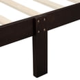 thumbnail image 4 of Kacho Wood Platform Twin Bed Frame, 200lb Heavy Duty Platform Bed, Platform Bed with Headboard and Footboard, Wood Slat Support, No Noise-Free, No Box Spring Needed, Espresso, 4 of 7