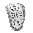 thumbnail image 4 of Reloj de pared nórdico surrealista con diseño artístico, reloj de pared creativo 3D DIY, reloj de pared colgante, reloj de silencioso, decoraci Plata, 4 of 9