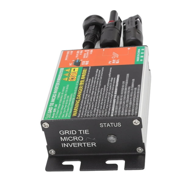 Compact Micro Solar Inverter for Small Solar Systems, Efficient Grid Tie for Proper Electricity Generation, Safety Precautions, Easy Installation - 600W