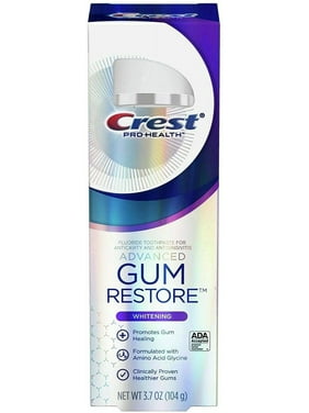 Crest Pro Health Gum Restore Advanced Whitening Toothpaste, 3.7 Oz (104G) - Pack Of 2.