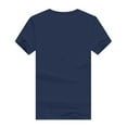 thumbnail image 6 of outfmvch t shirts for women vintage printed casual t-shirt short sleeve round neck womens tops shirts for women navy, 6 of 7