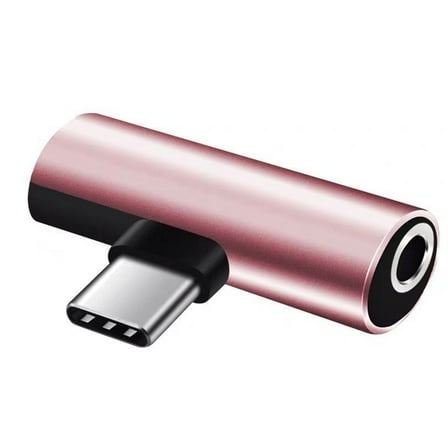 BIBABLYKE 2in1 USB C to 3.5mm Jack Type C Female Headphone Charging Adapter USB C to Aux-Audio Converter for S23-S22 S21-S20
