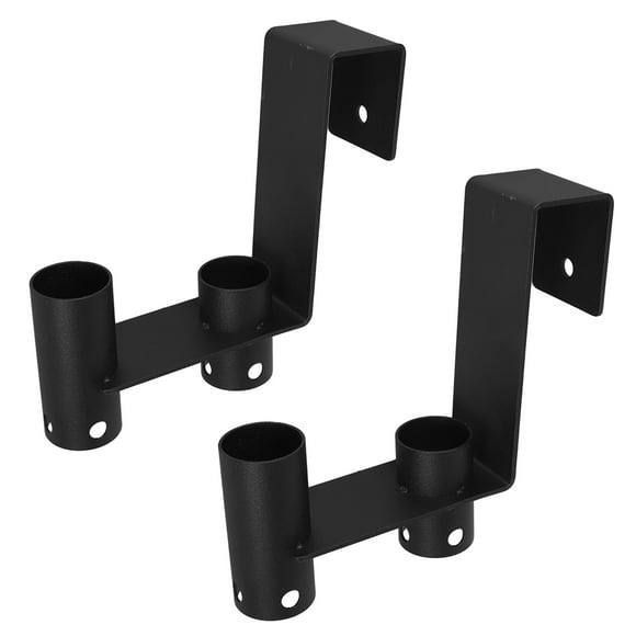 YSNOOWE 2Ud Metálicos Negros Para Colgar Equipos De Piscina Con Instalación Simple Y