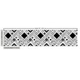 thumbnail image 2 of Ambesonne Black White Fabric by the Yard Upholstery, Big Little Squares, 10 Yards, Black White, 2 of 4