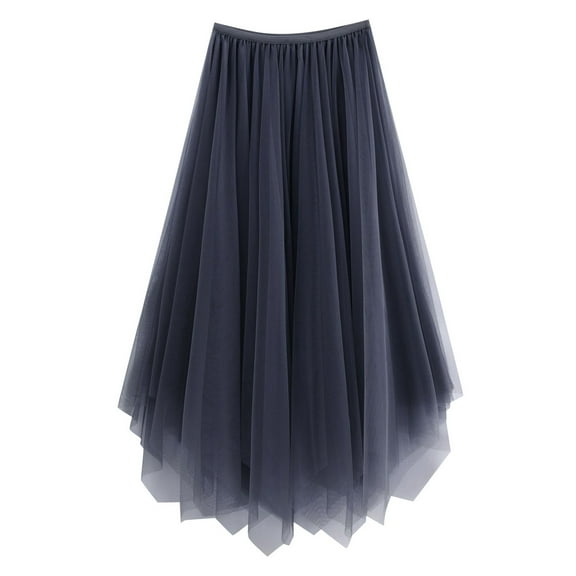 Irregular Skirt Women's Long A Line Asymmetrical Boho Maxi Skirt Flowy Stylish Elegant Casual Summer Fashion