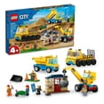 thumbnail image 1 of Set LEGO City Camiones de Construcción y Grúa con Bola de Demolición 60391, 1 of 4
