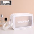 thumbnail image 1 of Neceser de viaje portátil para mujer, bolsa de almacenamiento de maquillaje impermeable transparente, organizador de cosméticos de gran capacidad, estuche de belleza qiuyongming unisex, 1 of 2