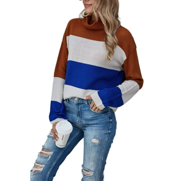 Cheetah Print Drop Shoulder Sweater Tan Large