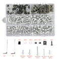 thumbnail image 1 of 177PCS Motorcycle Sportbike Windscreen Fairing Bolts Kit Silver Fastener Screws, 1 of 9