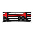 thumbnail image 2 of Disketp Firefighters USA Flag Print Body Pillow Cover - Super Soft 20x54 Body Pillow Case,Long Side Hidden Zipper, 2 of 8