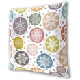 thumbnail image 3 of GZHJMY Pack of 2 Velvet Throw Pillow Covers Christmas Colorful Snowflake Decorative Square Throw Pillow Cases&nbsp;16x16 Inch Soft Solid Cushion Cover Case for Sofa Couch Bed Bedroom Car Home Decor, 3 of 6