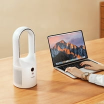 12.99" Portable Bladeless Fan, 6-Speed Battery Operated, Quiet for Bedroom & Workspace