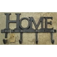 thumbnail image 3 of LuLu Decor, Cast Iron Home Shape Key Holder, Coat Hanger, 3 of 4