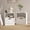 White-AA(1 Drawer), variant on RichYa White Nightstand with 2 Drawers and Charging Station, Farmhouse End Table with Metal Handle, Side Table for Bedroom