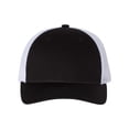 thumbnail image 1 of Richardson Low Pro Trucker Cap, M-L, Black-White, 1 of 3