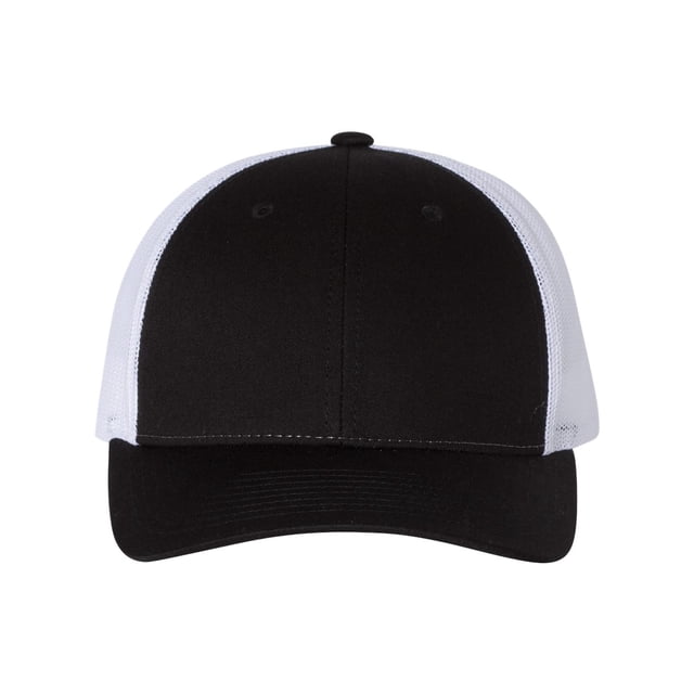 Richardson Casquette Camionneur Low Pro, M-L, Noir-Blanc