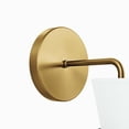 thumbnail image 2 of Starlight 1-Light Wall Sconce White Satin Brass, 2 of 7