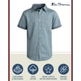 thumbnail image 2 of Ben Sherman Boys Shirt – Casual Button Down Collared Shirt: Long/Short Sleeve (Size: 8-18), 2 of 2