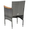 thumbnail image 3 of Bowery Hill Contemporary 5 Piece Dining Set in Gray/Black/Brown, 3 of 12