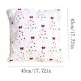 thumbnail image 7 of HJuyYuah 5PC Christmas Pillow Covers, 18x18 in Christmas Tree Decorative Pillow Cases with Zipper, Cozy Decor Covers for Living Room ,Couch, Sofa, Bed (Green-C), 7 of 7