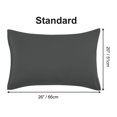 thumbnail image 6 of PiccoCasa 2 Packs MicrofiberPillowcases Zipper Closure, Standard Grey, 6 of 7