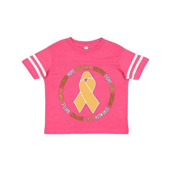 Inktastic Word Circle-Childhood Cancer Awareness Boys or Girls Toddler T-Shirt