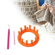 Flower Knitting Loom Weaving Loom Set, Circular Knitting Loom for Kids, Durable Small Round Loom DIY Wool Yarn Flower Maker Tool Set