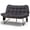 Gray, variant on Ktaxon 54.72in 2-Seat Patio Wicker Bench, All-Weather Rattan Loveseat with Magazine Pockets, Beige