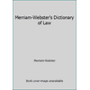 Merriam-Webster's Dictionary of Law, Used [Paperback]