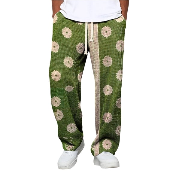 XINPING Khaki Pants for Men 34x28 Loose Fit Lounge Pants Elastic Waist Beach Pant Lightweight Jogging, Workout Trousers