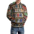 thumbnail image 4 of Library Bookshelf Oversized Hoodies for Women Pullover Womens Clothes with Pocket Mens Ultimate Pullover Hoodie Sweatshirt S-6XL, 4 of 8