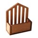 thumbnail image 1 of Cesta de almacenamiento para casa de muñecas a escala 1:12, accesorios para muñecas, accesorios de decoración, juguetes. Marrón, 1 of 9