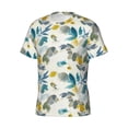 thumbnail image 5 of Qekee Watercolor Leaves Classic Fit T-Shirt Men's Shirt Men's Tight Short Sleeves for Exercise, Running, Mountaineering - Watercolor Leaves, 5 of 9