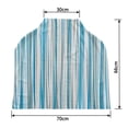 thumbnail image 2 of PKQWTM Blue-Beige-White Vertical Striped Pattern Nursing Cover Baby Breastfeeding Infant Feeding Cover Baby Car Seat Cover, 2 of 2