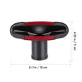 thumbnail image 2 of SEWCHICS 1 Set Vacuum Cleaner Attachments Black PP Cleaning Brush Set for Homeowners, 2 of 7